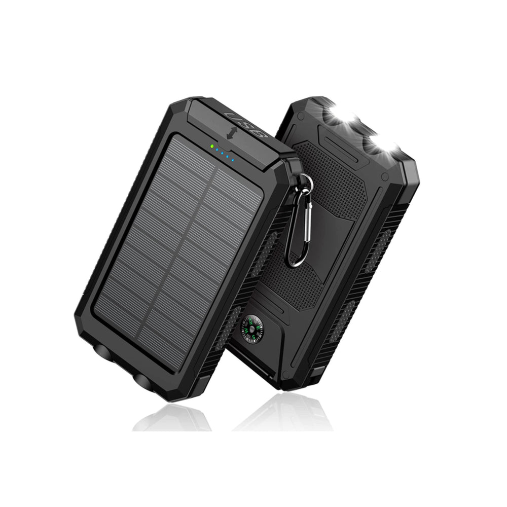 Power Bank Solar Portátil 10.000 mAh — Batería de Emergencia que se Carga con el Sol