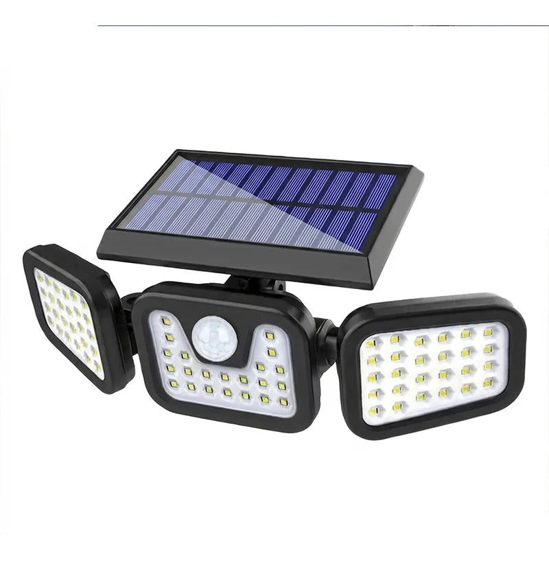 Set de 3 Reflectores Solares con Sensor de Movimiento — Seguridad Automática 24/7