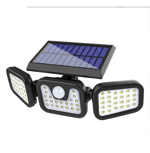 Set de 3 Reflectores Solares con Sensor de Movimiento — Seguridad Automática 24/7