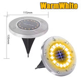 Lámpara Solar de Piso x4 Luz Cálida