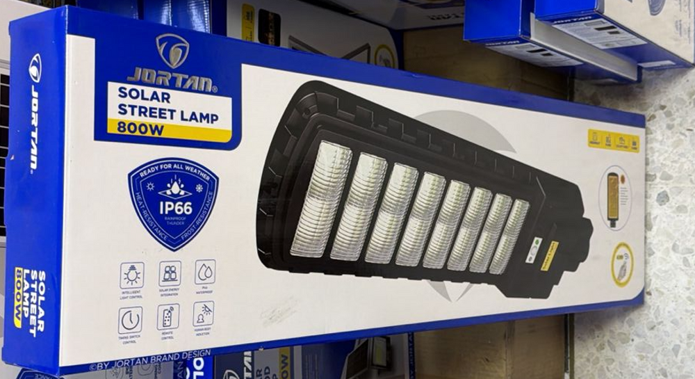 Lámpara Solar Jortan 800W - Edición Premium